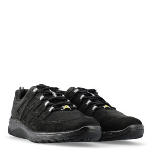 Maddox Black Leather Low